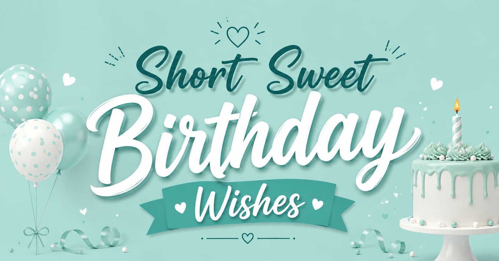 Short sweet birthday wishes with cute birthday decorations