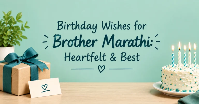 Birthday Wishes for Brother Marathi: Heartfelt & Best
